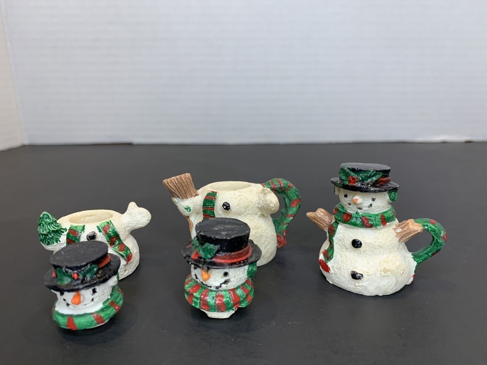 Small Snowman Mini Tea Set 1996