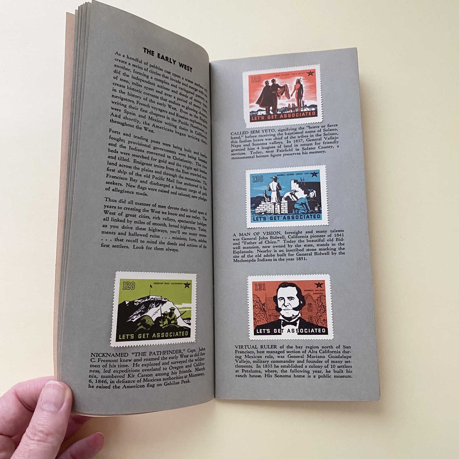 1939 Associated Roads to Romance Stamps of the West Complete Tide Water Oil Co.