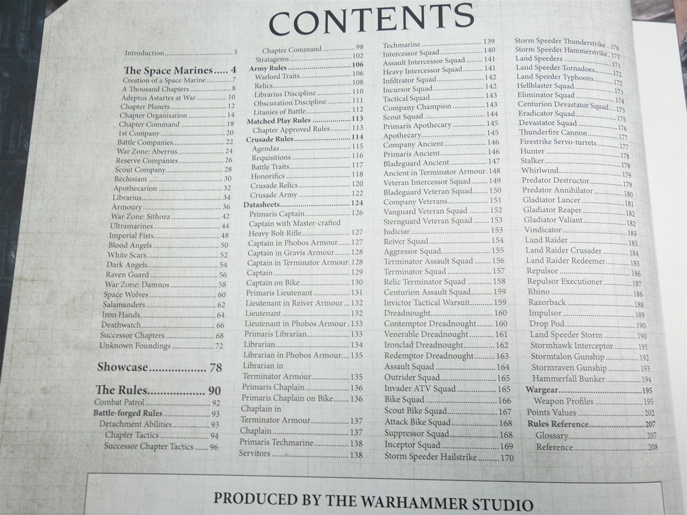 Warhammer 40k Codex Army Book - Space Marines (oop 9th Edition Hardback )