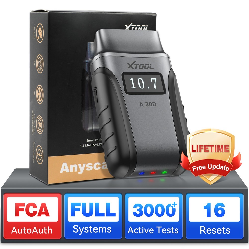 USED XTOOL Anyscan A30D V2.0 OBD2 Scanner Full System Diagnostic Scan Tool