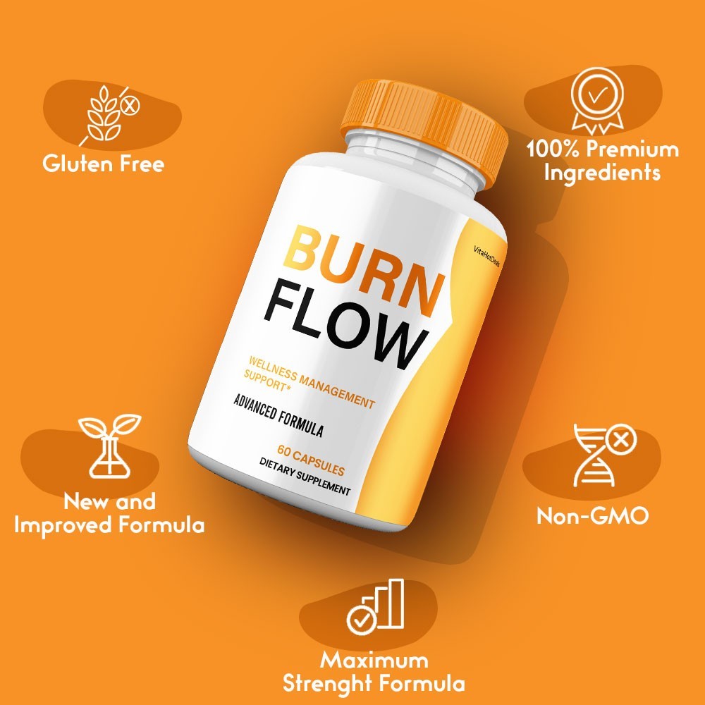 BurnFlow Capsules, Max Strength Formula, Burn Flow Supplement (10 Pack)