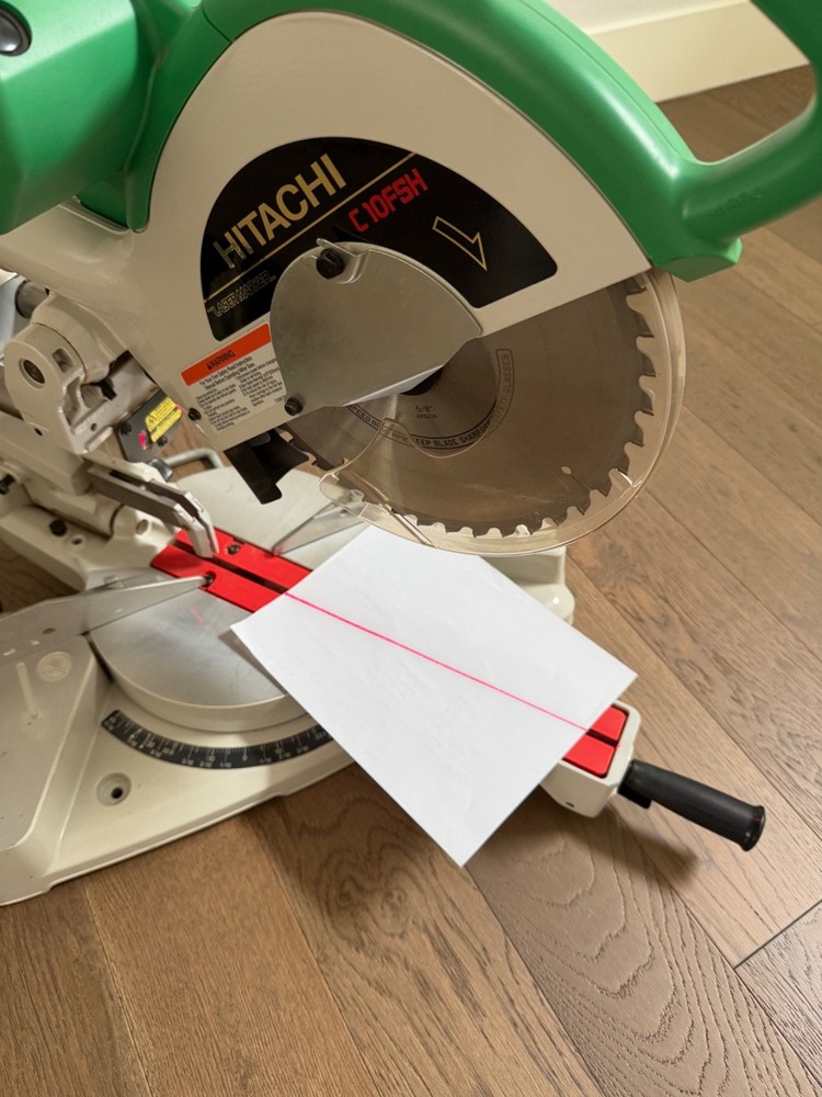 hitachi c10fsh miter saw
