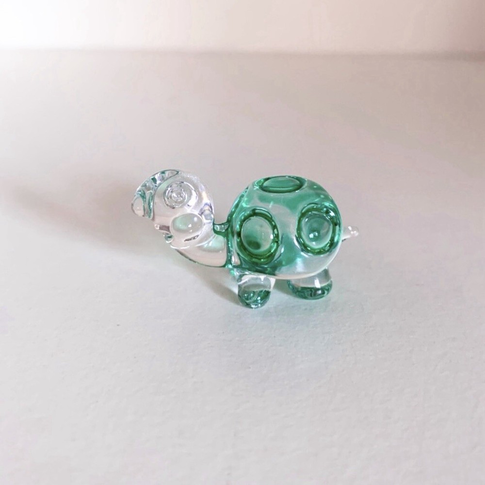 Glass Turtle Figurine