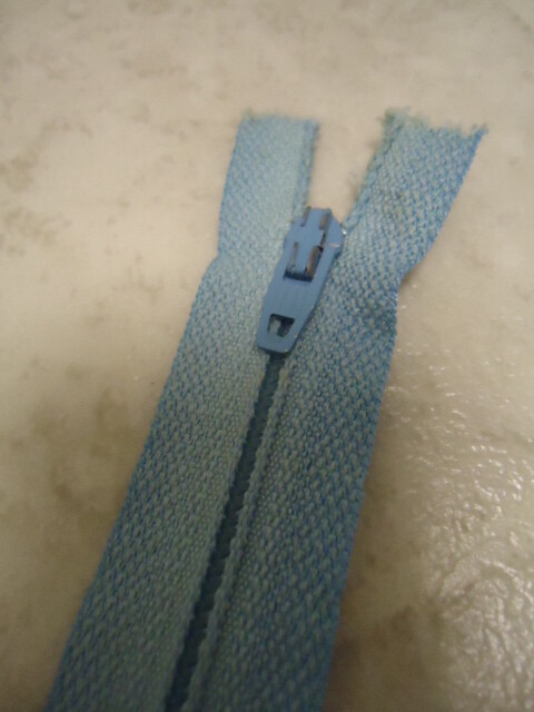 Light Blue Polyester 22” Zipper