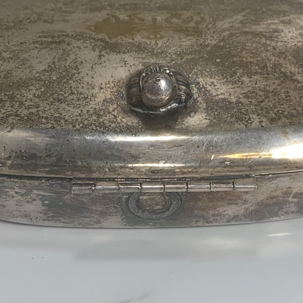 Vintage Silverplate Silent Butler Crumb Catcher *Missing Handle*