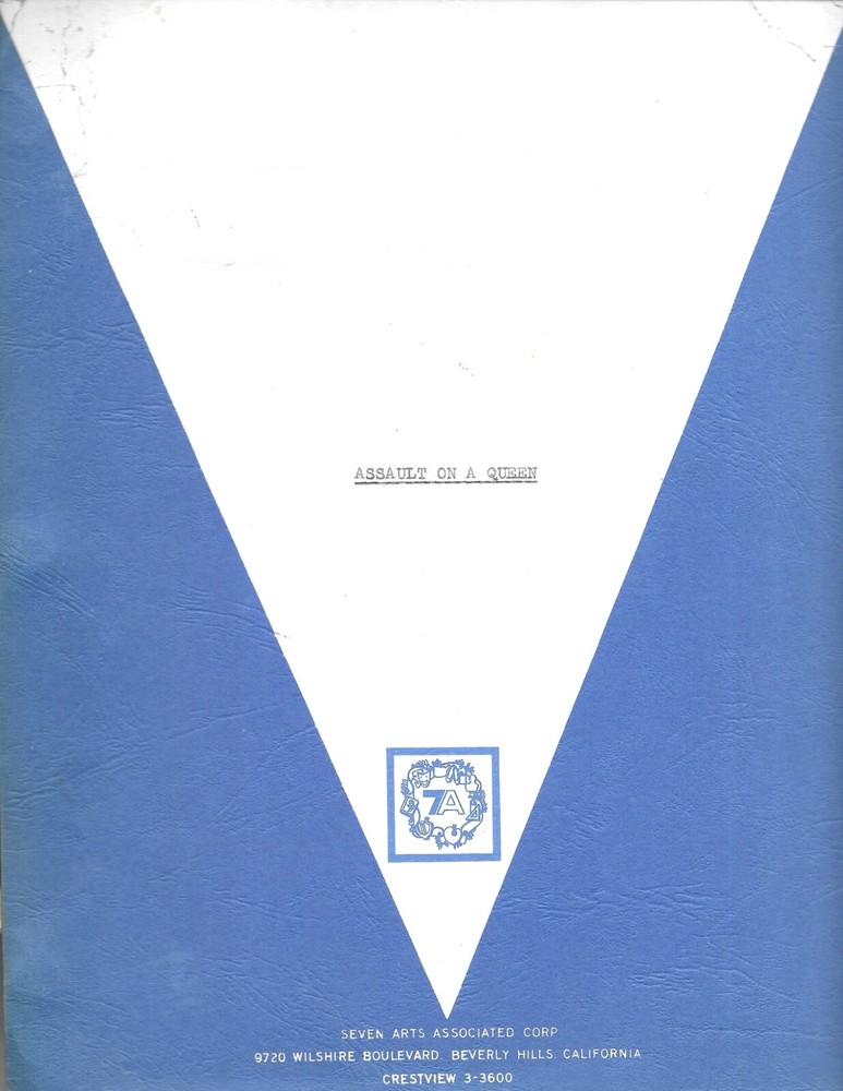 ASSAULT ON A QUEEN original script   Rod Serling, Frank Sinatra