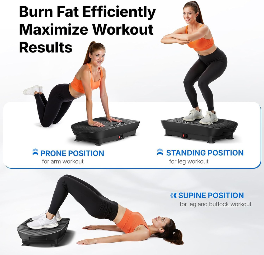 Vibration Plate Exercise Machine, Curved Vibration Plate, Workout Equipment