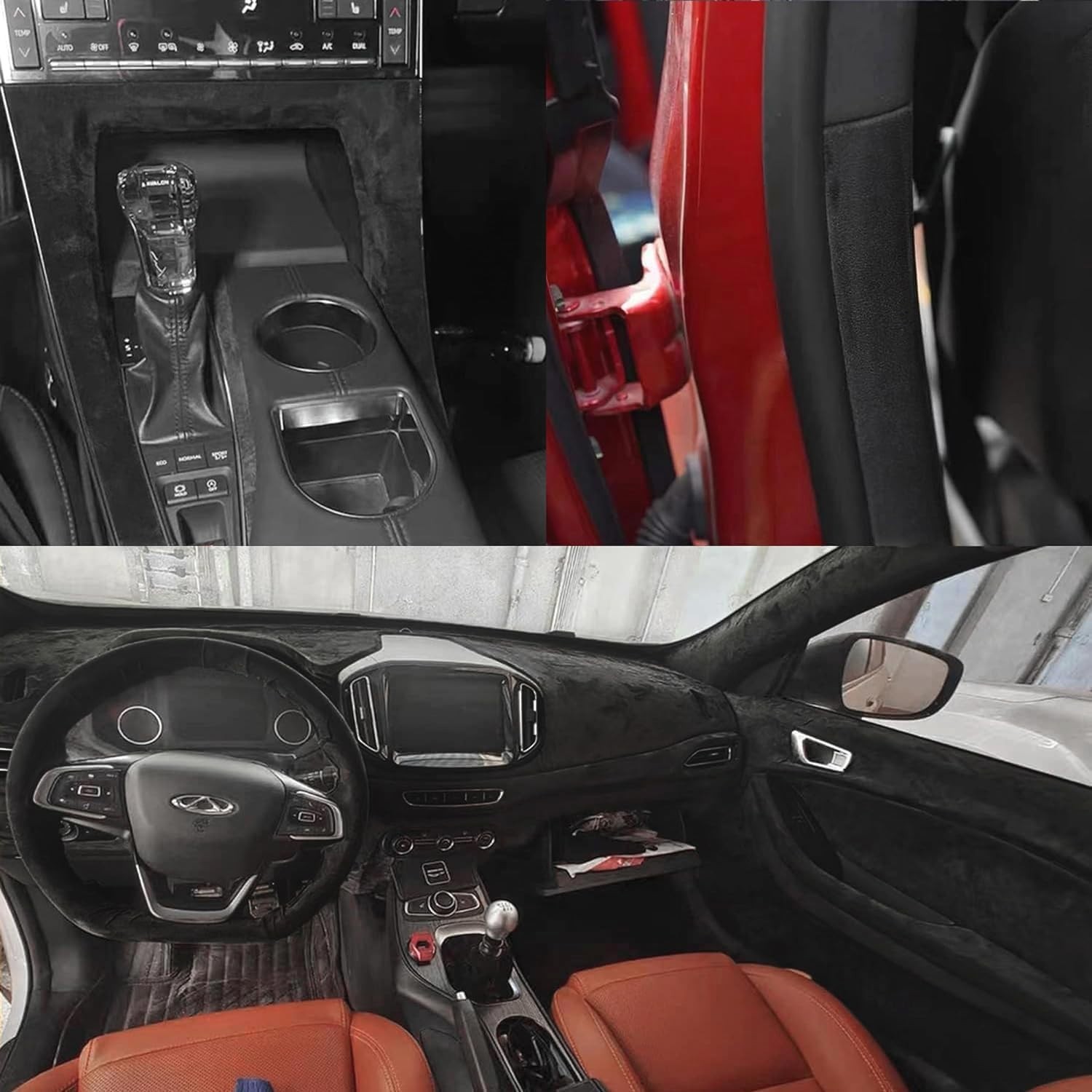 Alcantara self adhesive car wrap