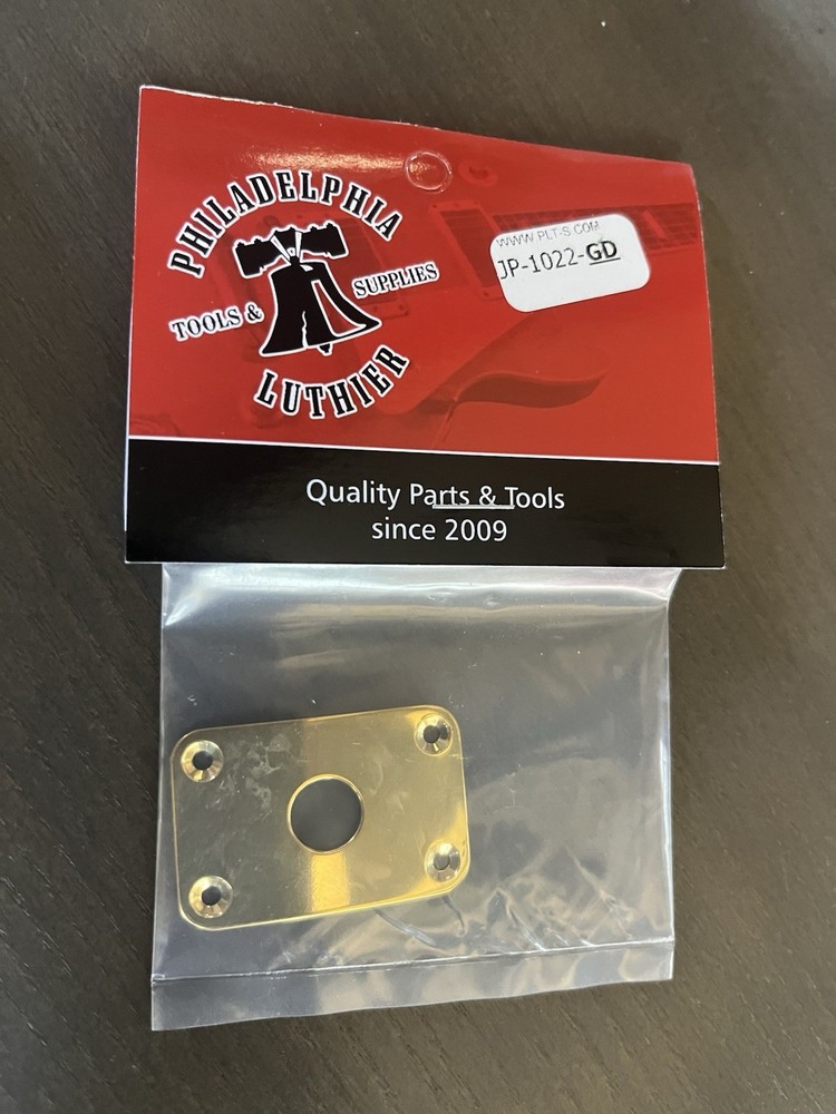 Curved Retangular Metal Jackplate Gold