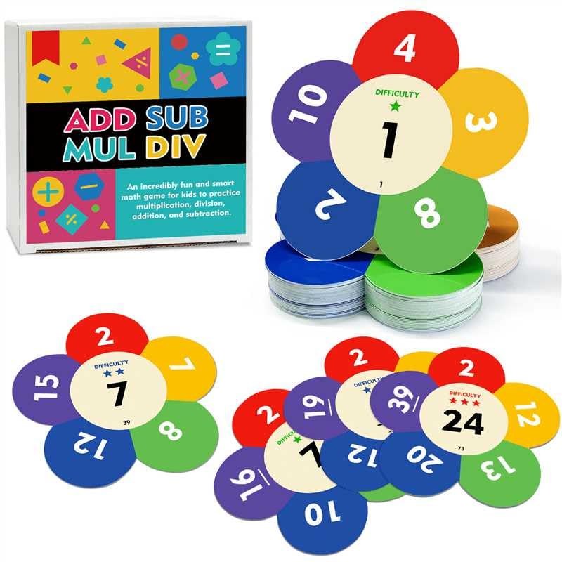 Fun Math Game STEM to Practice Multiplication, Division, Addition and Subtrac...