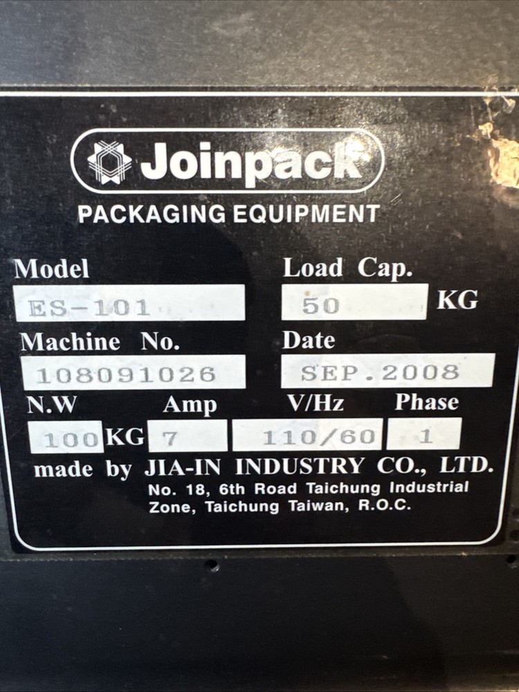 Joinpack ES-101 Automatic Strapping Machine 1 Ph 50Kg Load Cap.
