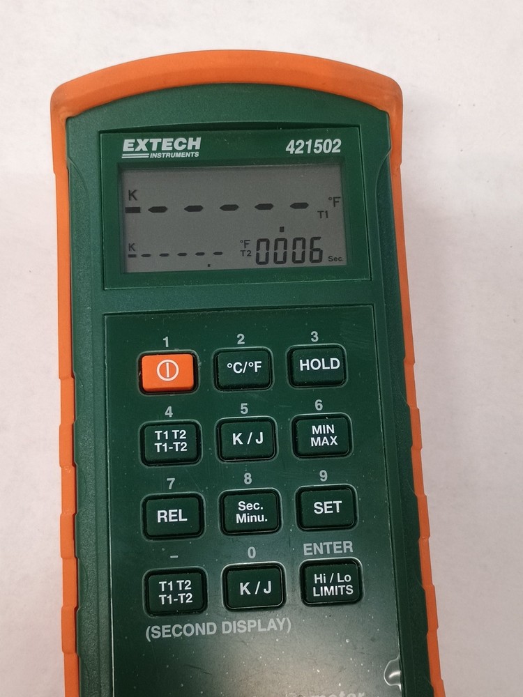 Extech 421502 Type K/J Thermometer Used
