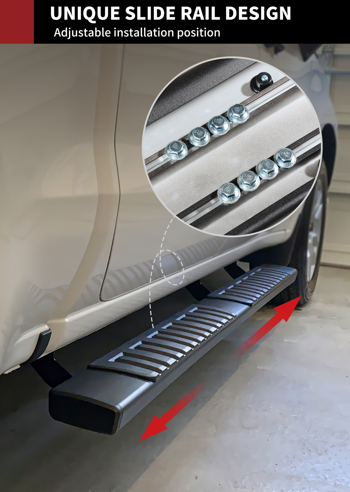 Running Boards for 2009-2018 Dodge Ram 1500 Crew Cab 6" Side Step Nerf Bars BLK