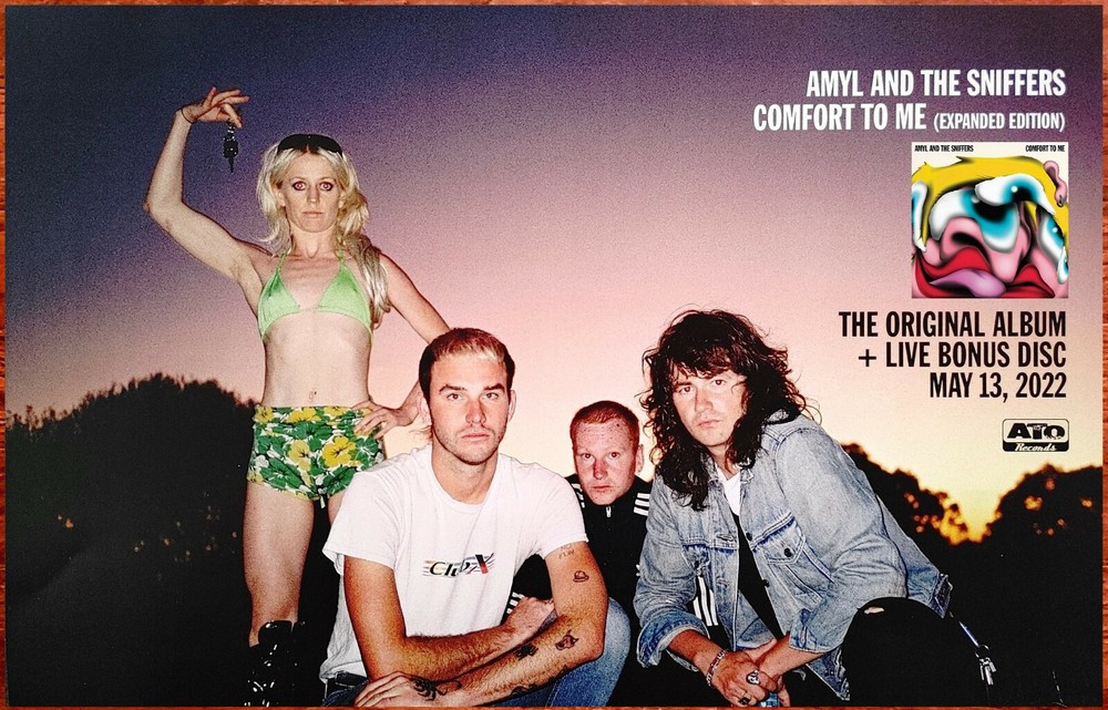 AMYL AND THE SNIFFERS Comfort To Me Ltd Ed RARE Tour Poster +BONUS Punk Poster!