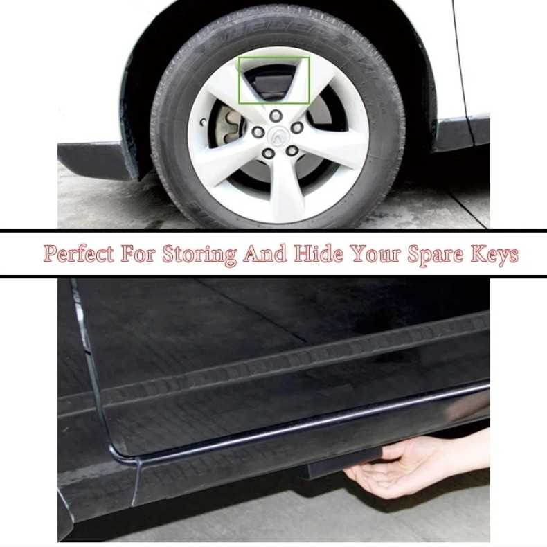 1pc Magnetic Car Key Holder Hidden Storage Safe Box Outdoor Secret Stash - NEW