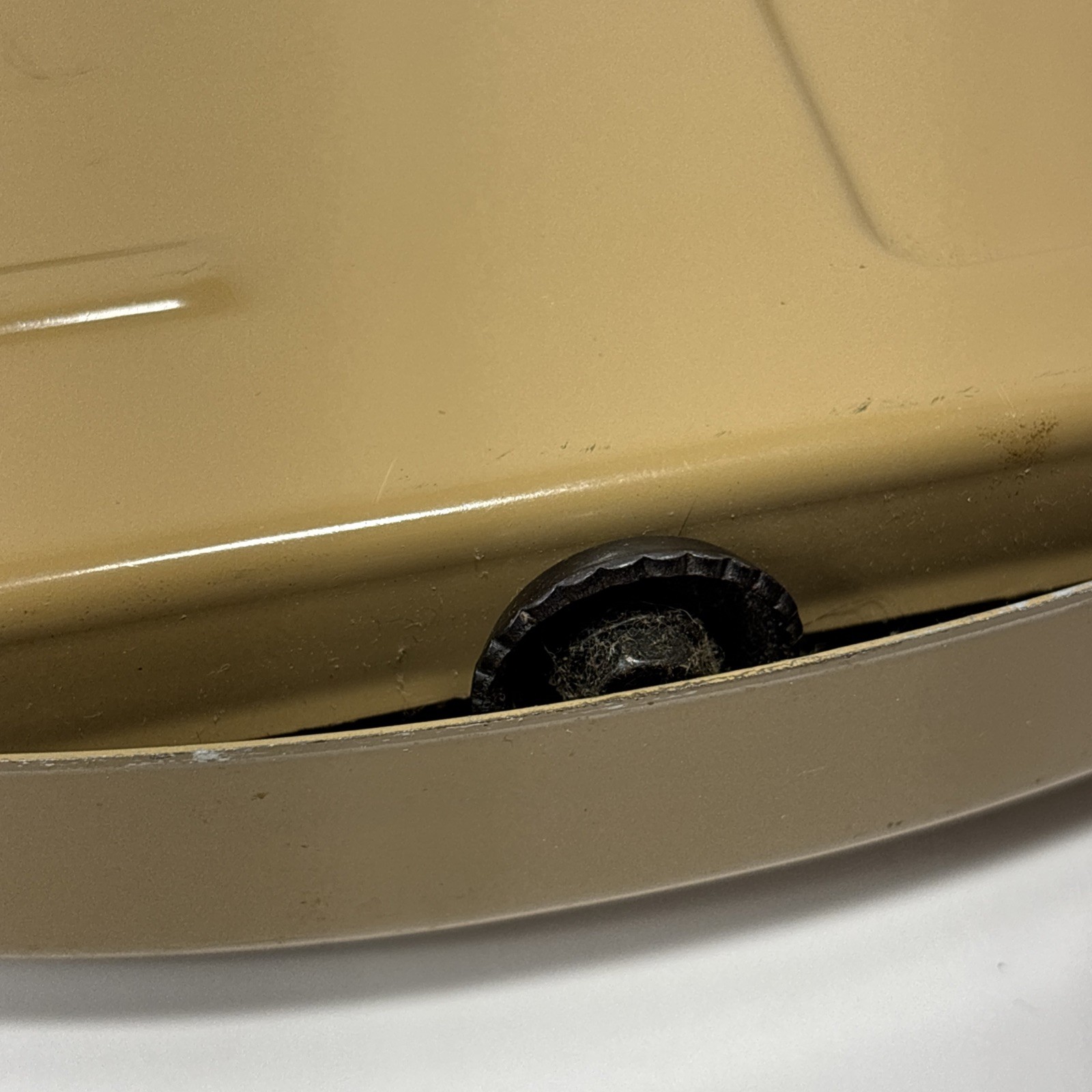 VTG Counselor Oval Bubble Viewer Bathroom Scale Mid Century Modern Rattan - USA