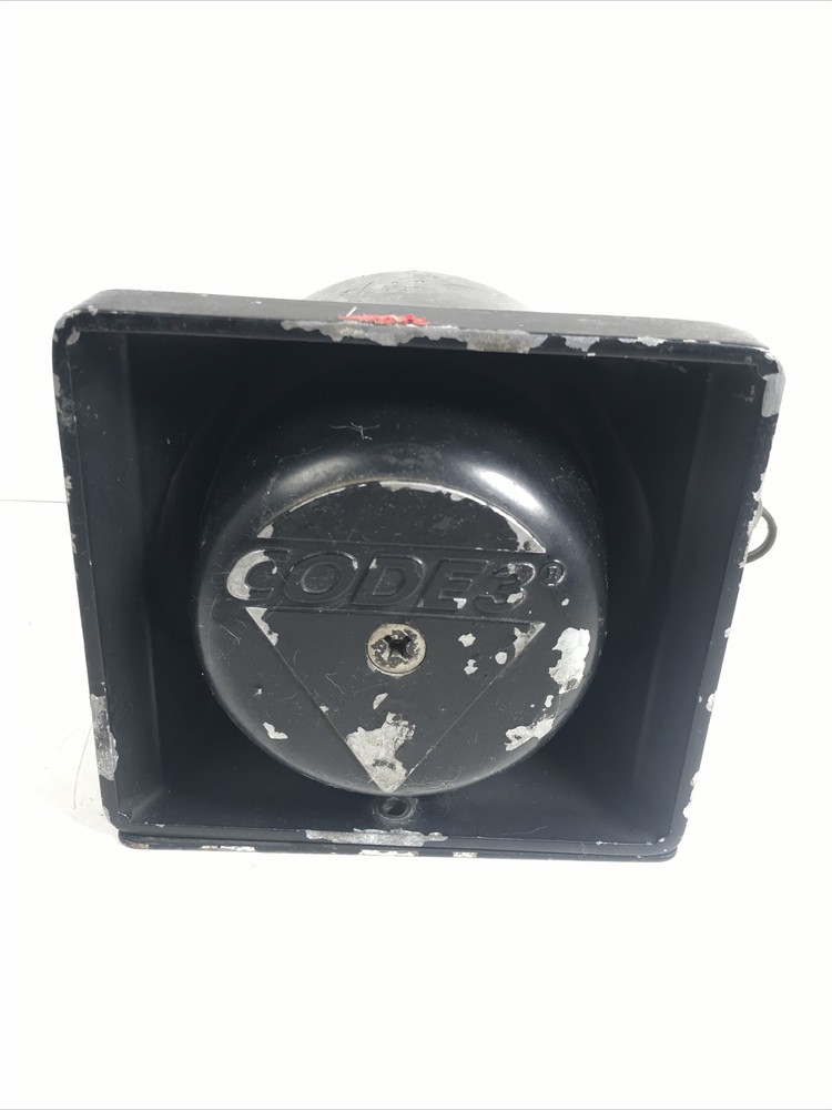 Vintage Code 3 Siren Speaker With Brakcet Untested As Is