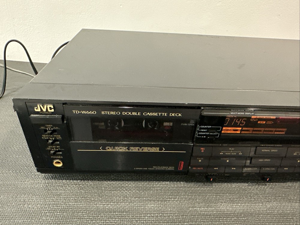 JVC TD-W660 Double Cassette Deck Quick Reverse Japan Made