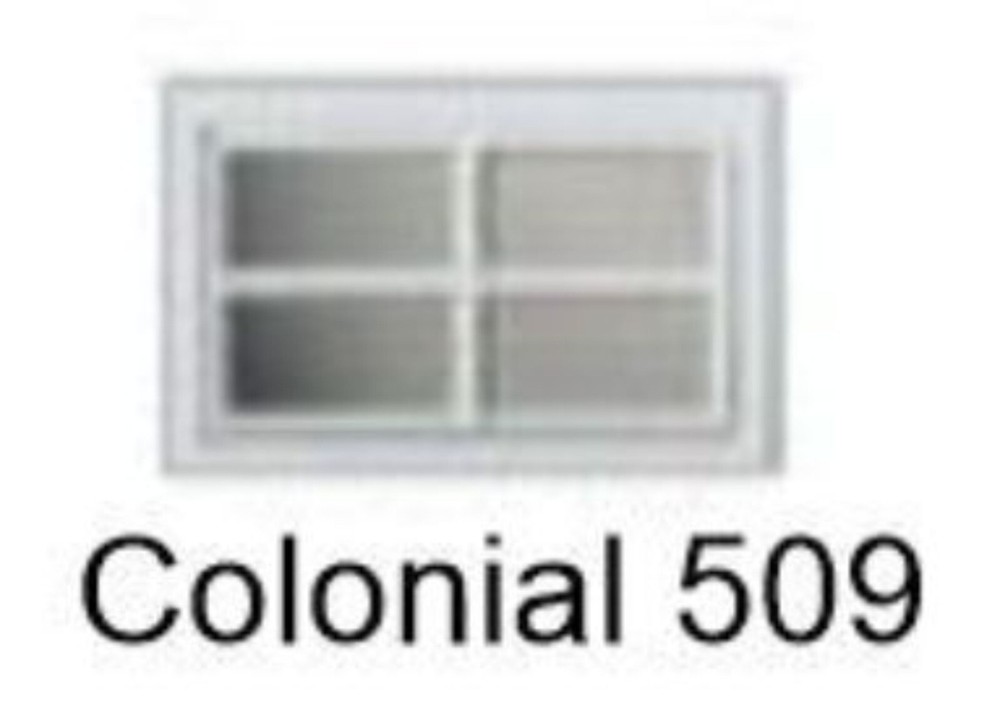 Colonial 509 Window Inserts/Short Panel Clopay Garage Doors CHOCOLATE BROWN