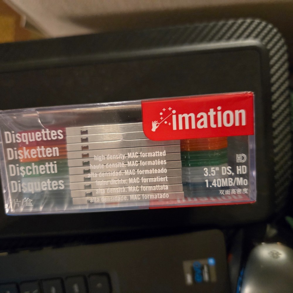 Imation Neon Diskettes 1.40MB MAC formatted 2HD/10 Pack