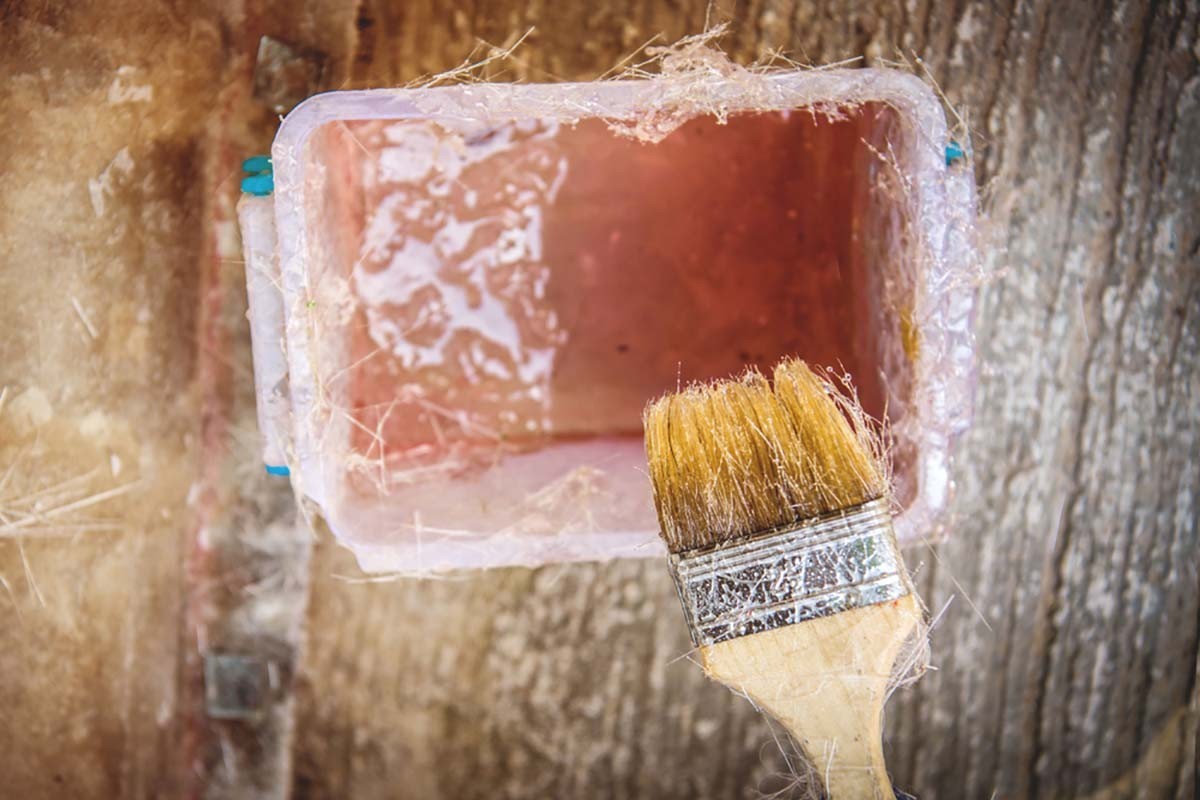 FIBERLAM PLUS FIBERGLASS RESIN 5 Gallon +MEKP (Laminating cloth, CSM, biaxial)