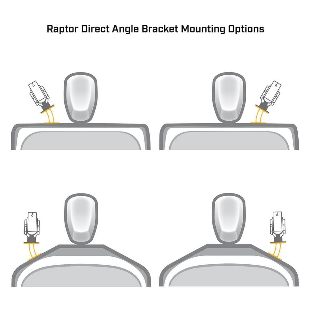 Direct Mount Angle Bracket for Raptor – Black