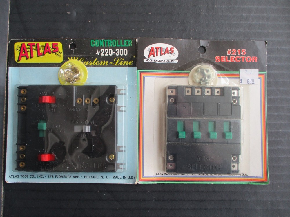 Atlas #215 Selector & #300 Controller HO or N Scale Mint in Package
