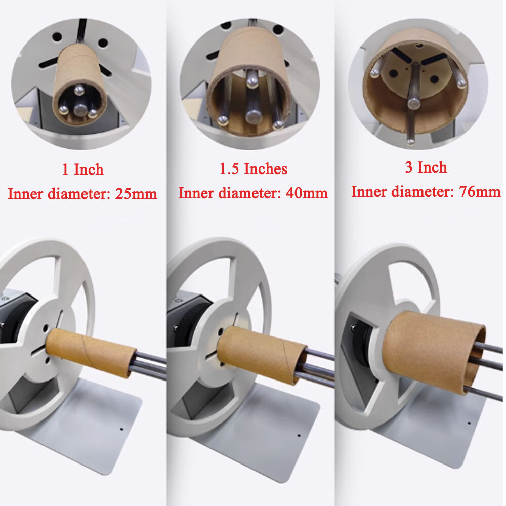 Automatic Label Rewinder Adjustable Speed Two-way Rewinding Label Machine New