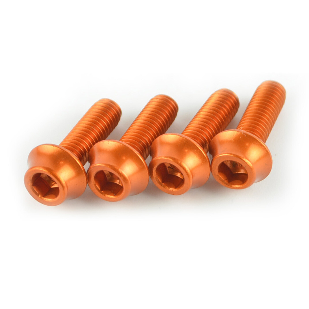 OMNI Racer WORLDS LIGHTEST Alloy Bottle Cage Bolts Set: 4-M5x15mm, 1.2g each!!