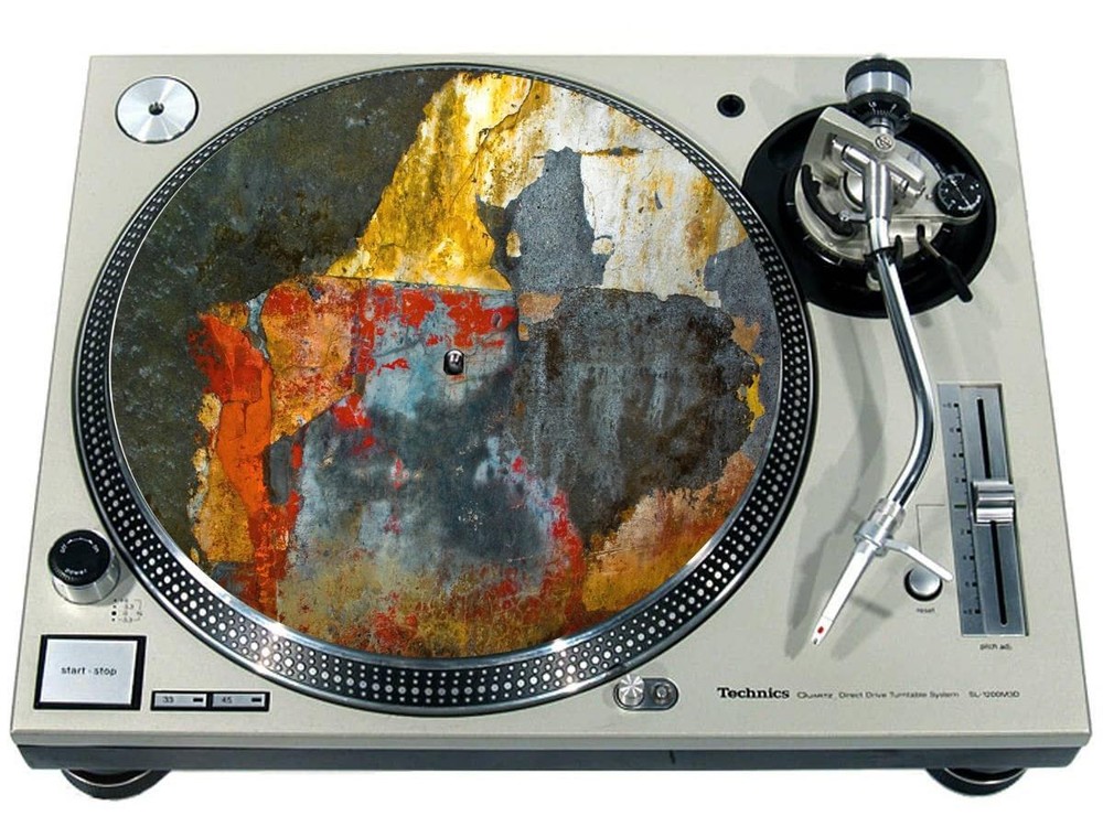 Slipmat Scratch Pad Felt for 12" Turntable LP DJ Record Player TEXTURE GRUNGE 2
