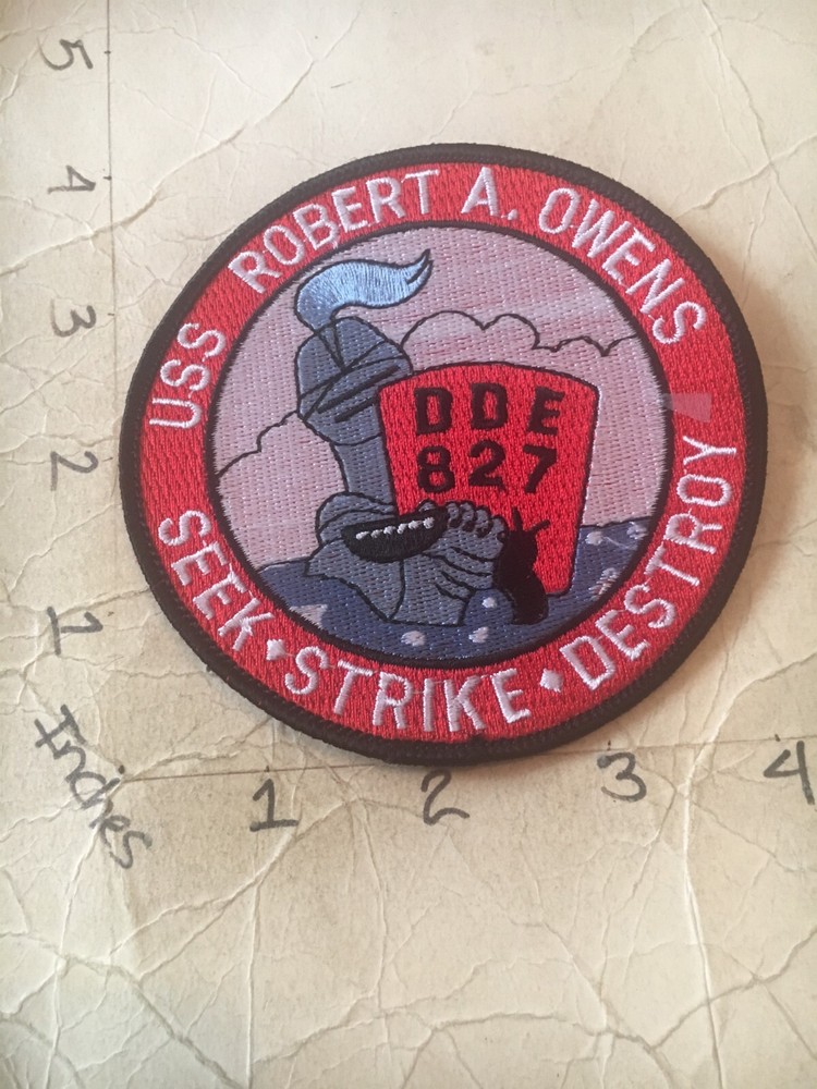 US Navy USS Robert A. Owens DDE-827 patch 6/9/25