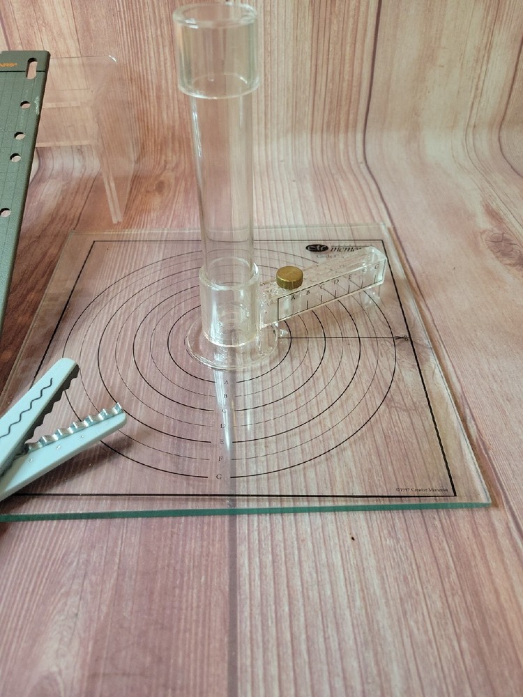Creative Memories Circle Cutter Glass Tray Mat Rotating Blade