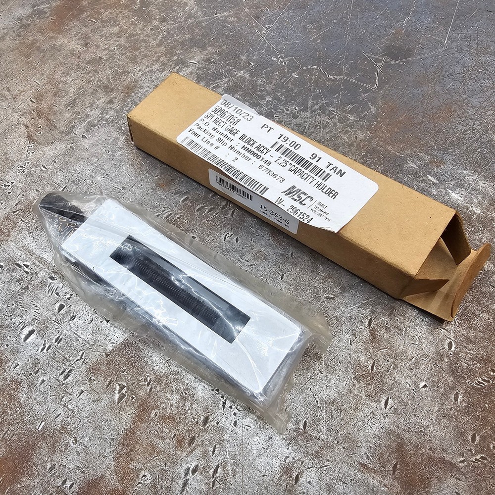 SPI 2.25" Capacity 4.175" OAL Rectangular Gage Block Stack Holder 15-353-6 #2