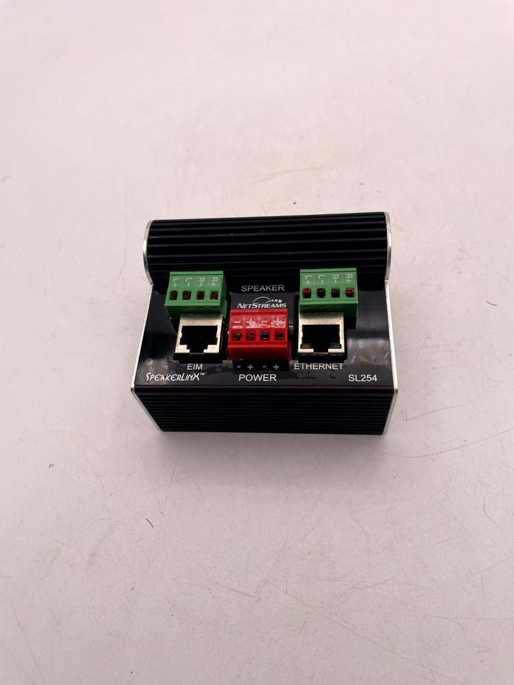 Netstreams SpeakerLinx SL254 IP-Based Room Controller Amplifier Black EIM Port
