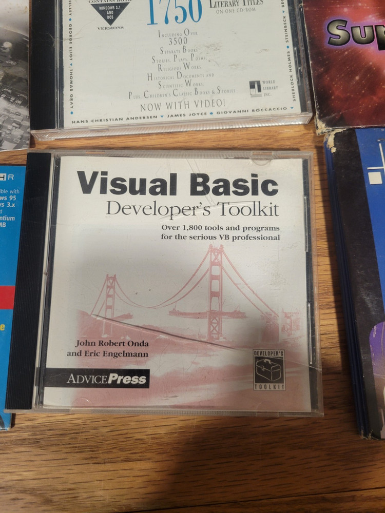 Vintage CD-Rom Software Windows virtual Basic, partspec, themes, Cad Blocks, Mor