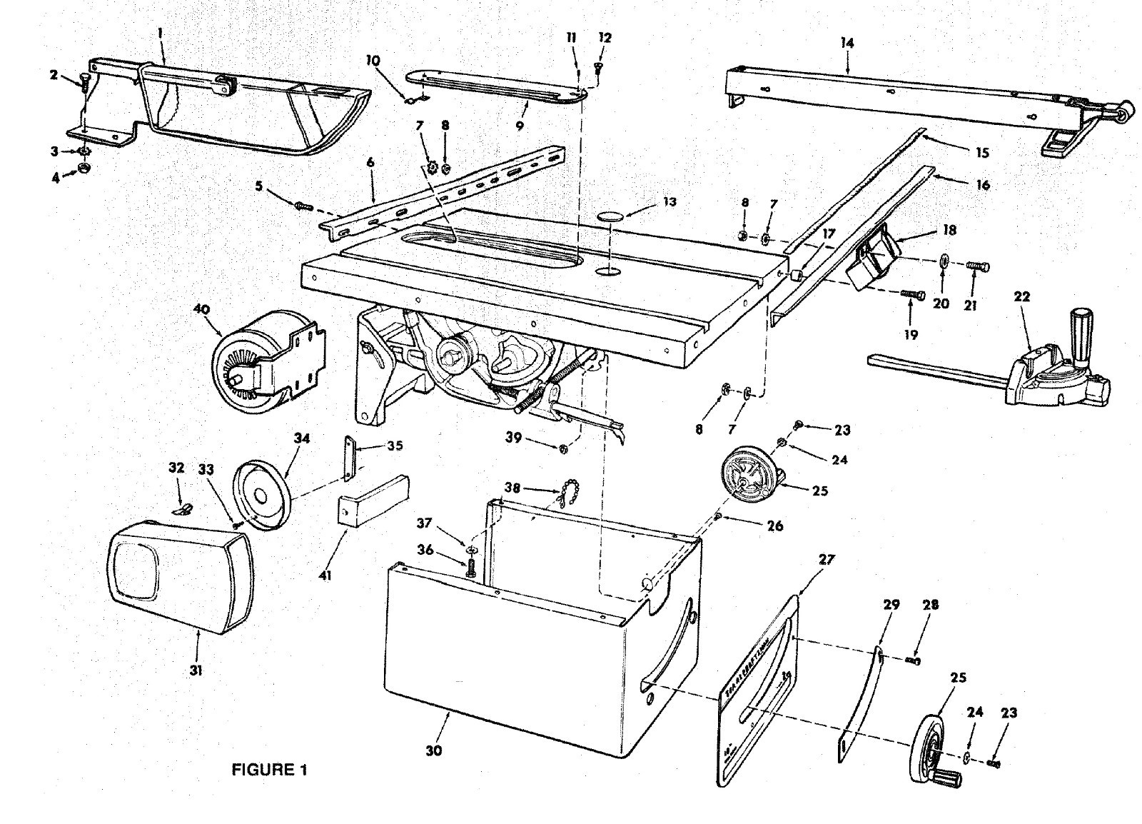 2 - Craftsman 10" Contractor Table Saw Diecast Handwheel Handle Crank 1/2" Shaft