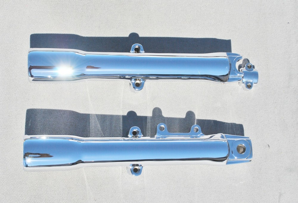 Harley Davidson Heritage FLSTC 2011-2017 Chrome Lower Slider Fork Legs Exchange
