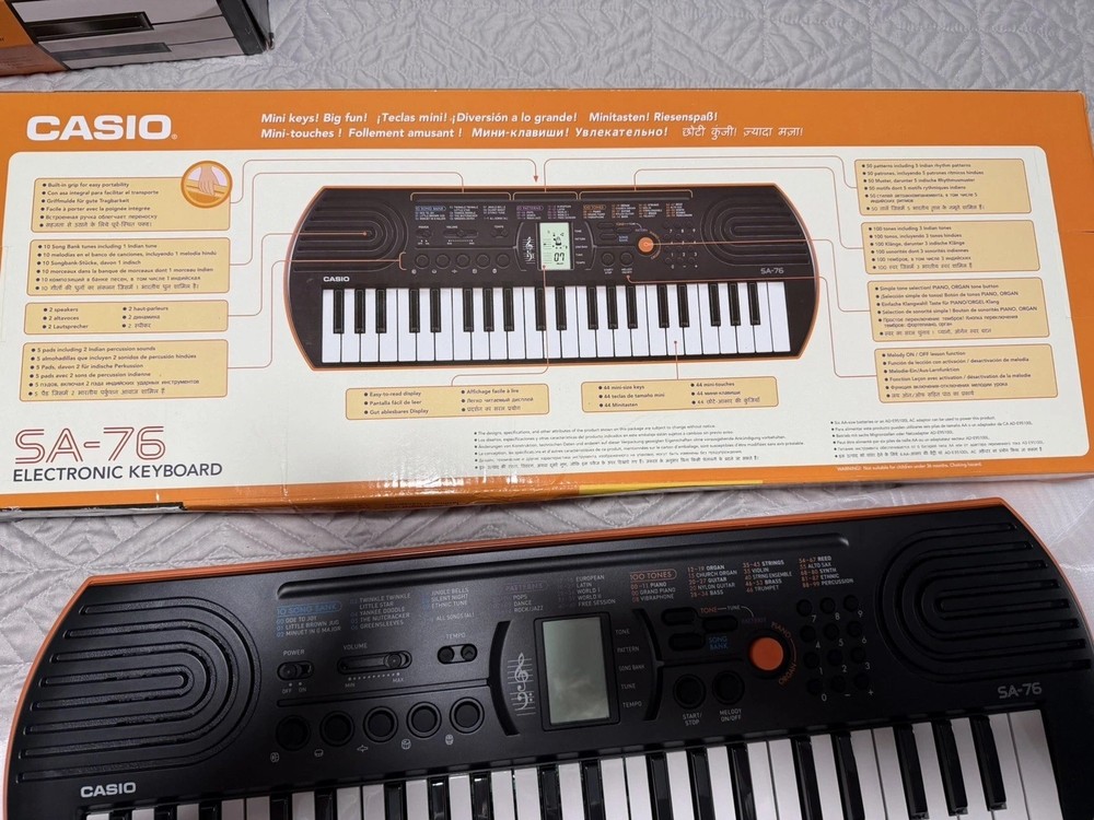 Casio SA-76 Mini Keyboard New In Box
