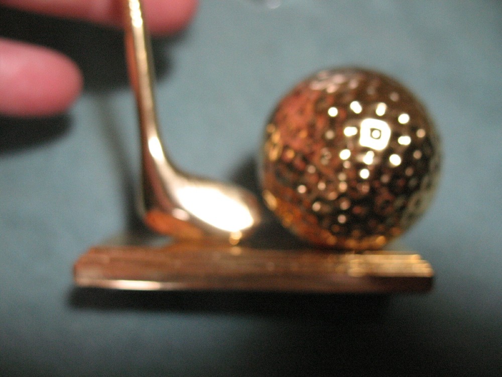 elgin golf mini clock