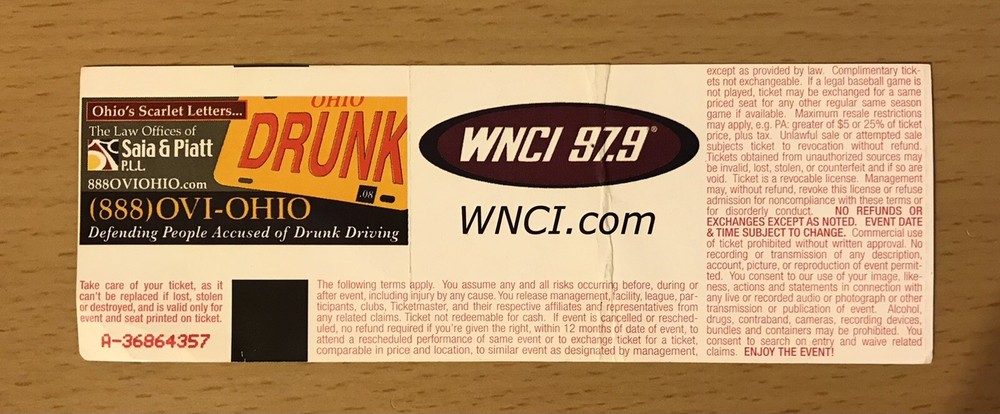 2009 DAN AUERBACH THE NEWPORT COLUMBUS OHIO CONCERT TICKET STUB