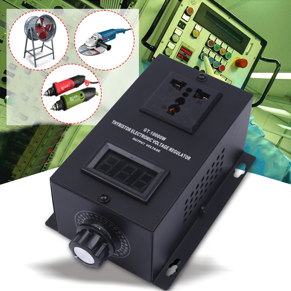 AC 110V 10000W Variable Voltage Regulator Dimmer Motor Speed Controller SCR New