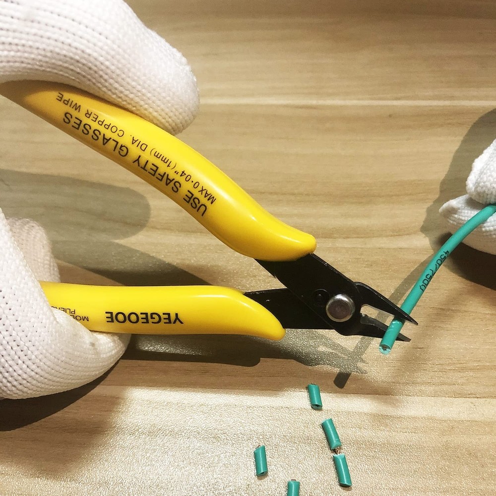 Flush Wire Cutter, 10PACK Precision Diagonal Cutting Pliers Small Wire Cutter...