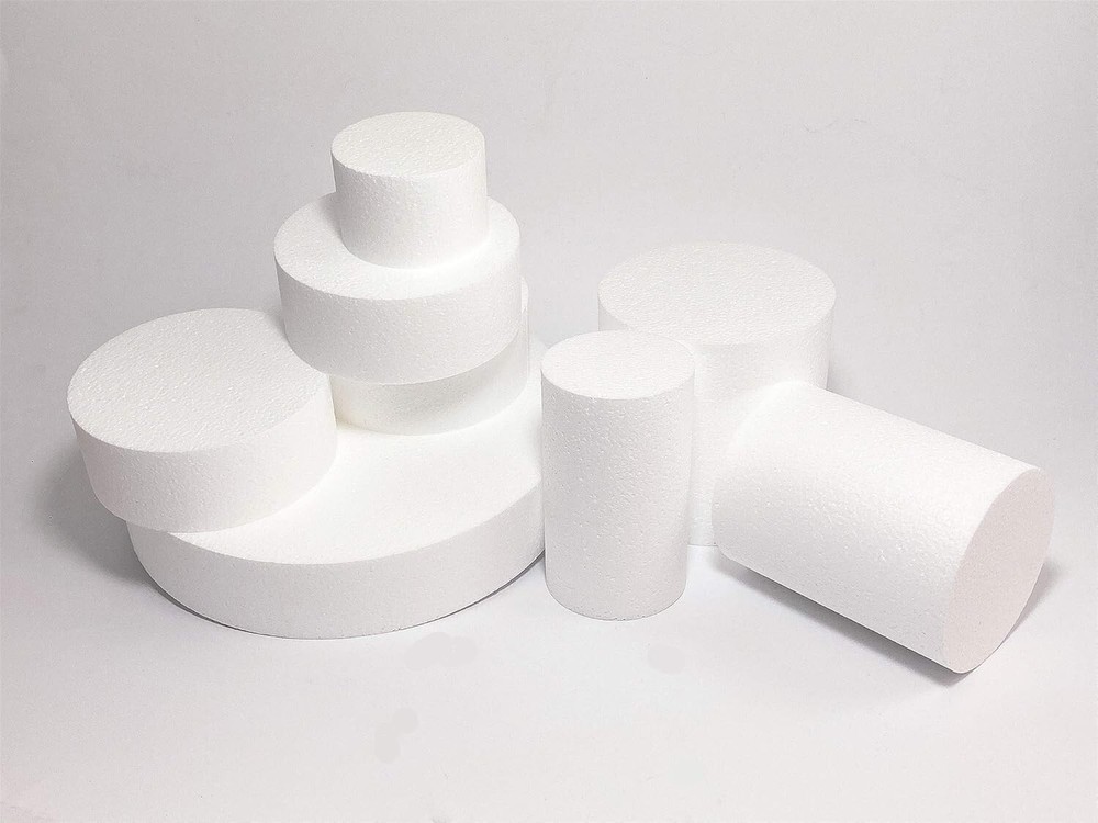 Craft Foam Circle Disc - 12 PC Pack (2"-16" Diameter x 1" H)