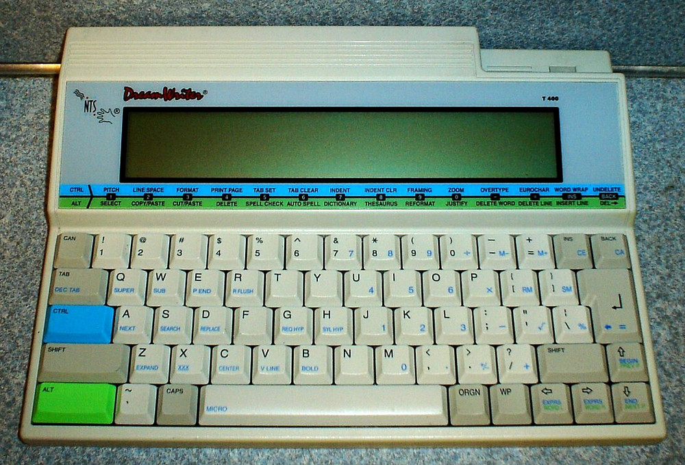 Vintage NTS DreamWriter T400 Computer Basic Language LapTop Notebook for Parts