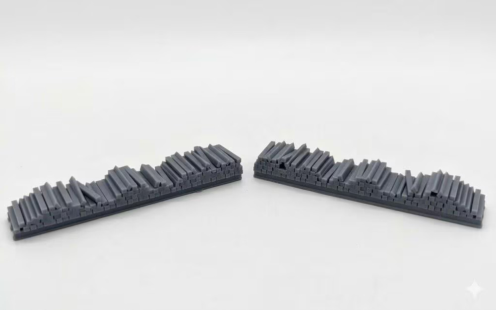 Z Scale Crosstie Flat Car Load