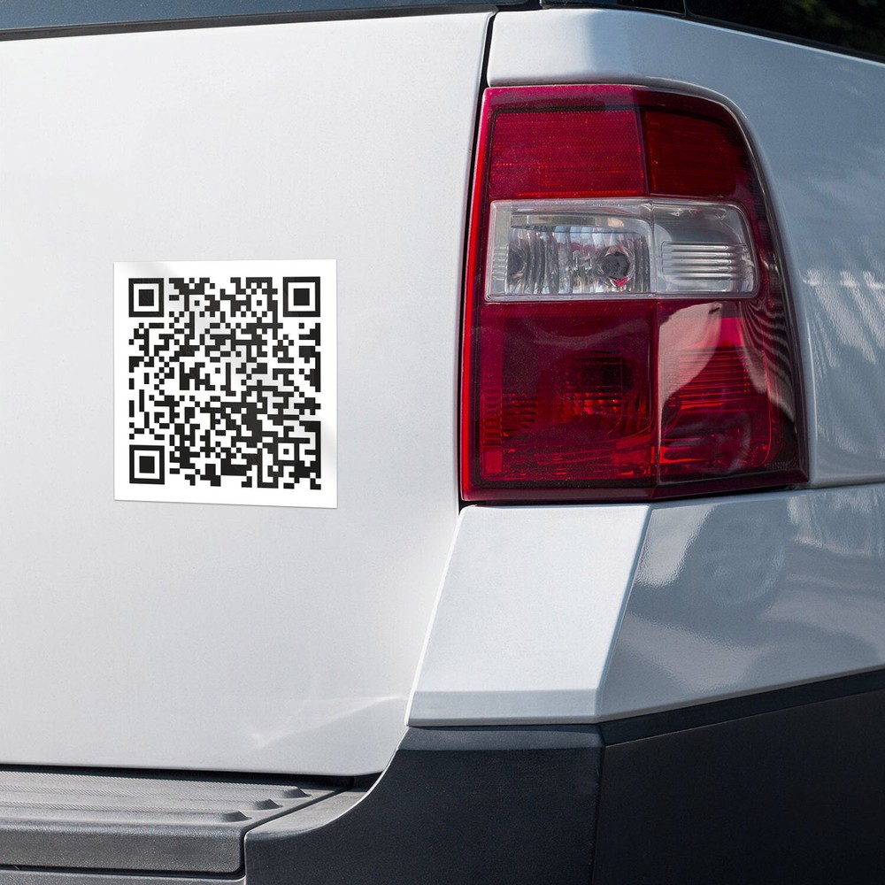 What Is Love QR Code Vinyl Sticker Decal