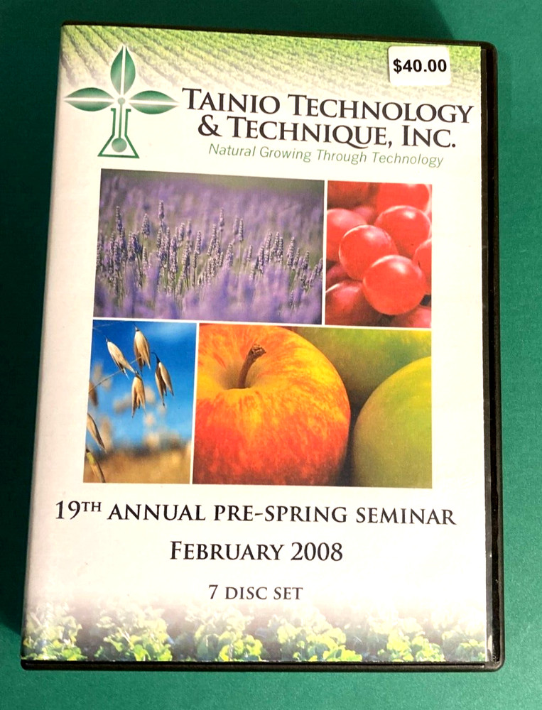 7 CD DISC  TAINIO TECHNOLOGY Natural Growing SEMINAR 2008