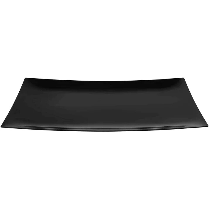 Lillian Table settings Black Rectangle Plastic Condiment Trays 13'' X 6.25''