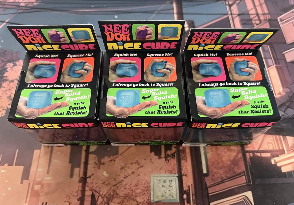 Needoh HOT 🔥 VIRAL TIKTOK NICE CUBE SUPER SOLID SQUISH NEE DOH - COMPLETE SET!