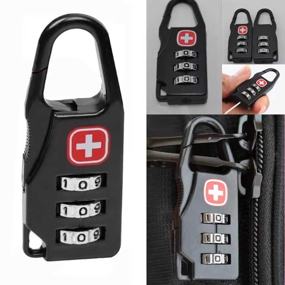 luggage lock combination Portable Alloy Mini Lock Backpack Handbag Combination